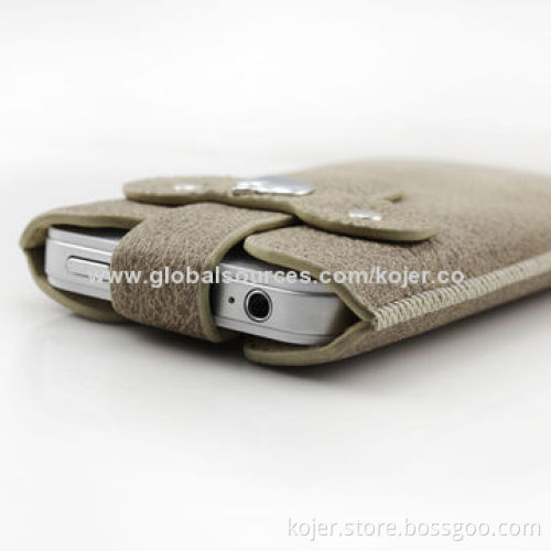 Universal Mobile Phone Pouches with Elastic Loop Closure, Made of Velvet Material